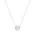 Silver Reversible Pave Moon Evil-Eye Necklace