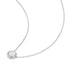 Silver Reversible Pave Moon Evil-Eye Necklace