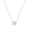 Silver Reversible Pave Moon Evil-Eye Necklace