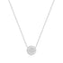 Silver Reversible Pave Moon Evil-Eye Necklace