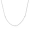 Silver Evil Eye Station Necklace