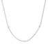 Silver Evil Eye Station Necklace