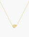 Gold Organic Dome Pebble Necklace