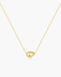 Gold Organic Dome Pebble Necklace