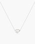 Silver Organic Dome Pebble Necklace