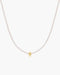 Gold Twist & Glass Pearl Beaded Necklace
