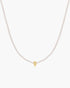 Gold Twist & Glass Pearl Beaded Necklace