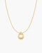 Gold Open Circle Necklace