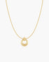 Gold Open Circle Necklace