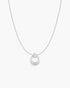 Silver Open Circle Necklace