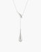 Silver Single-Slide Teardrop Necklace