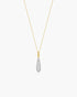 Gold Pave Statement Teardrop Necklace