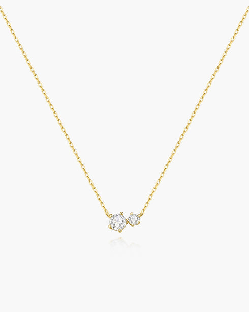 Gold Prong Set Duo Necklace | Ania Haie Australia