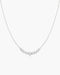 Silver Graduated Pave Arc Necklace | Ania Haie Australia