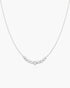 Silver Graduated Pave Arc Necklace | Ania Haie Australia