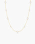 Gold Alternating Shell Pearl Station Necklace | Ania Haie Australia