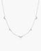 Silver Cluster & Single Station Necklace | Ania Haie Australia