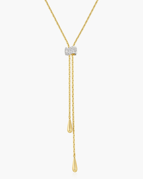Gold Teardrop Slider Necklace | Ania Haie Australia