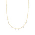 Gold Alternating Pearl & Bead Station Necklace
