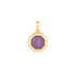 Gold Octagon Lilac Quartz Charm Pendant | Ania Haie Australia