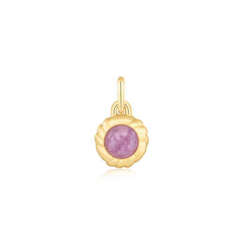 Gold Lilac Marble Charm Pendant | Ania Haie Australia