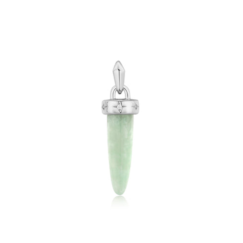 Silver Amazonite Drop Charm Pendant | Ania Haie Australia