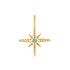 Gold Turquoise and Cubic Ziconia Star Charm