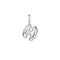 Silver H Letter Charm