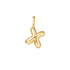 Gold X Letter Charm