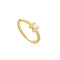 Gold Pearl Modernist Band Ring | Ania Haie Australia