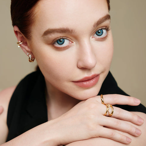 Gold Curve Dome Band | Ania Haie Australia