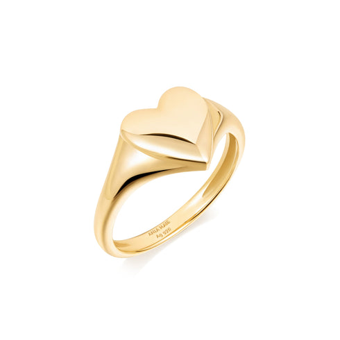 Gold Love Signet Ring | Ania Haie Australia