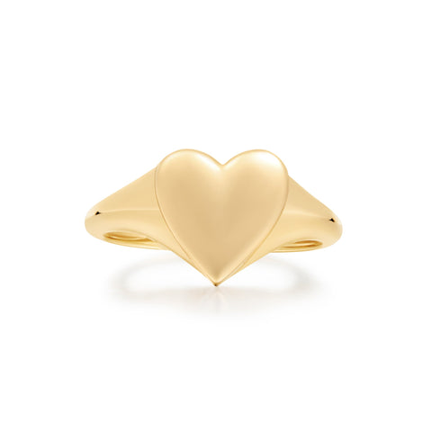 Gold Love Signet Ring | Ania Haie Australia