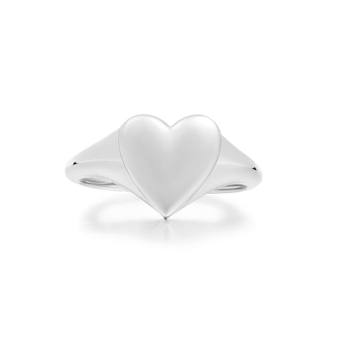 Silver Love Signet Ring | Ania Haie Australia