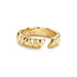 Gold Irregular Twill Adjustable Ring | Ania Haie Australia