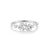 Silver Flower Cluster Pave Ring