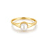 Gold Freshwater Pearl Stacking Ring