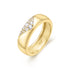 Gold Pave Cubic Zirconia Bold Statement Ring