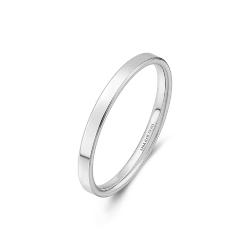 Silver Smooth Band 2mm