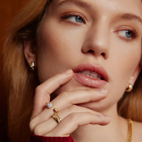 Gold Celestial Chunky Ring