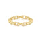 Gold Paper Clip Link Ring