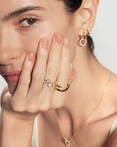 Gold Spiral Adjustable Ring | Ania Haie Australia