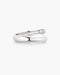 Silver Spiral Bezel-End Adjustable Ring