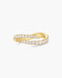 Gold Spiral Pave Adjustable Ring | Ania Haie Australia