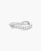 Silver Spiral Pave Adjustable Ring | Ania Haie Australia