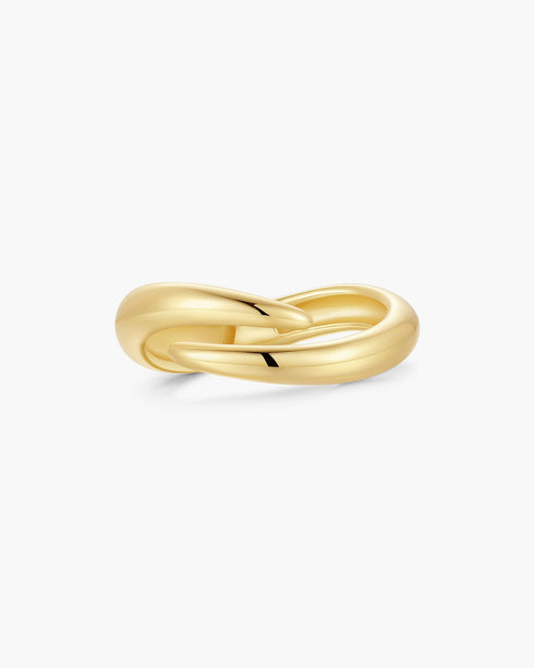 Gold Spiral Adjustable Ring | Ania Haie Australia