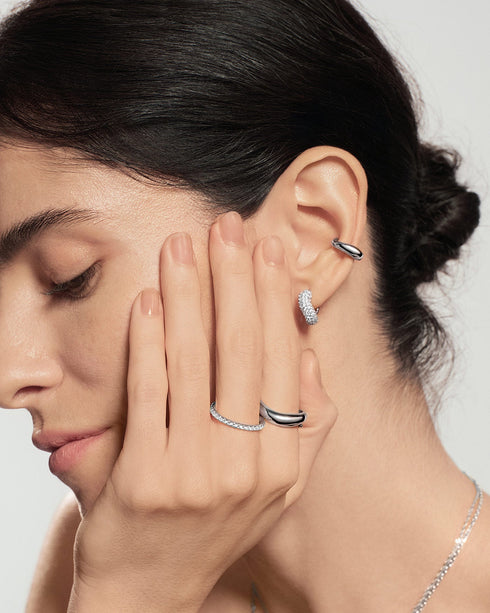 Silver Wave Ear Cuff | Ania Haie Australia