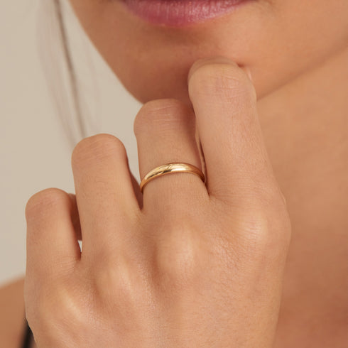 Ania Haie 14kt Gold Magma Dome Ring