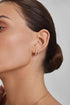 Gold Teardrop Trio Huggie Hoop Earrings