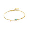 Ania Haie Turquoise Discs Bracelet - Gold